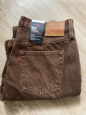 Levi's brown WOMEN denim jeans original 501